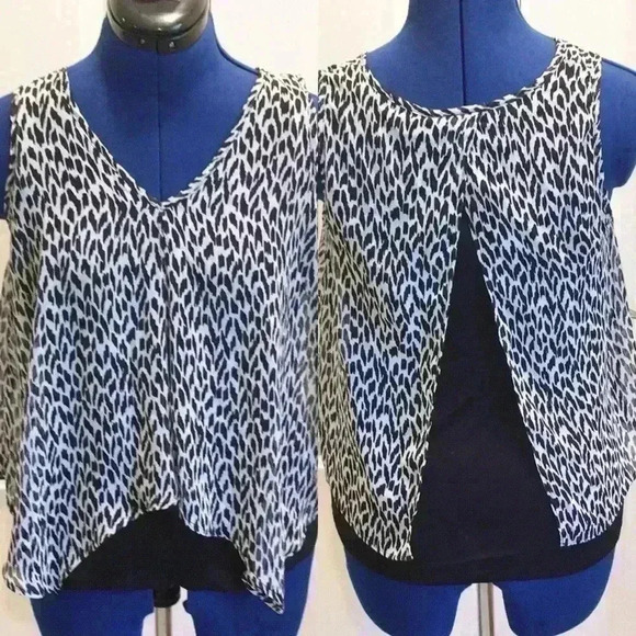 LAYERED iZ Byer peekaboo tank in black and… - Picture 3 of 5